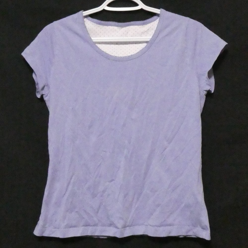 M&S | UK 12-14 | EUR 40-42 | CN 165/96A | Lilac Short Sleeve T-Shirt / Tee | GUC